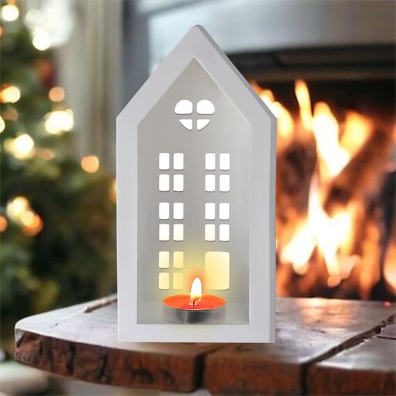 3D Silikonformen Gießformen Häuser, DIY Gießform für kleine Häuser, LeuchterSilikonformen, Silikon Gießform Weihnachten für Weihnachtsdekoration, Geeignet für die DIY-Heimdekoration Kunsthandwerk