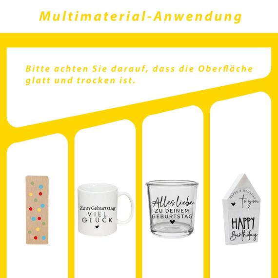FloraVigo Rub On Sticker ca.A5 19x14cm-Spruch Deko zum Geburtstag, Keraflott, Hochzeit, Zuhause, Wischfolie für Möbel, Glas, Holz, Fotoalbum, DIY Deko, Aufkleberästhetik(4PCS) (Herzensmensch)