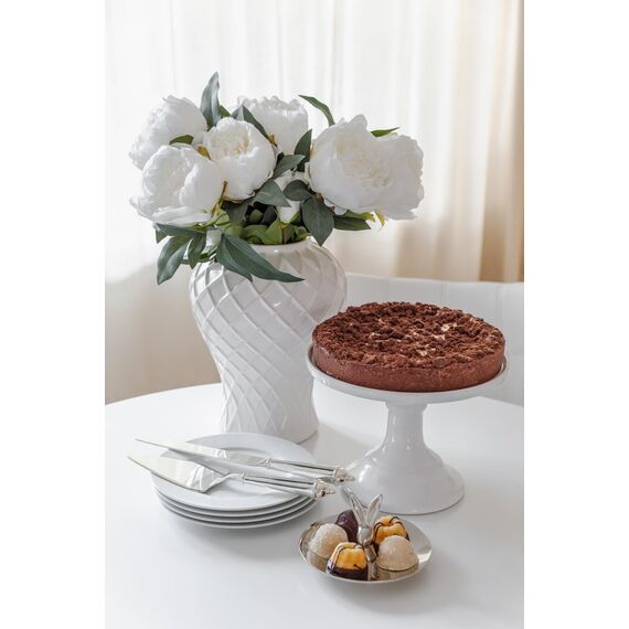 EDZARD Keksschale Hase Louis (Duchmesser 15 cm, Höhe 9 cm), Aluminium vernickelt, Osterdeko, Ostern