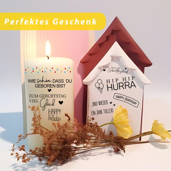FloraVigo Rub On Sticker ca.A5 19x14cm-Spruch Deko zum Geburtstag, Keraflott, Hochzeit, Zuhause, Wischfolie für Möbel, Glas, Holz, Fotoalbum, DIY Deko, Aufkleberästhetik-(4PCS) (Schulkind)