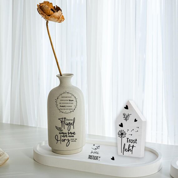 Rub On Sticker ca.A5 19x14cm-Spruch Deko zum Geburtstag, Keraflott, Hochzeit, Zuhause, Wischfolie für Möbel, Glas, Holz, Fotoalbum, DIY Deko, Aufkleberästhetik(4PCS)(MITBRINGSEL)