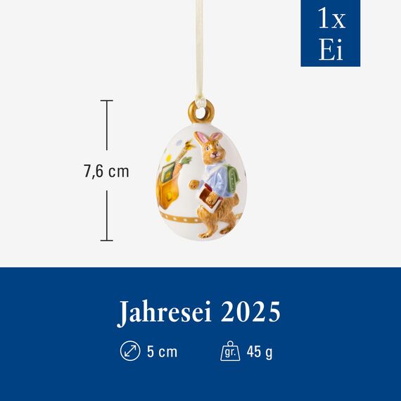 Villeroy & Boch – Annual Easter Edition Jahresei 2025 Bunt, Ornament Ostern zum Aufhängen, Ostern Deko Geschenk, Osterei, Osteredeko, Oster Dekoration, Limitiertes Sammlerstück, Premium Porzellan