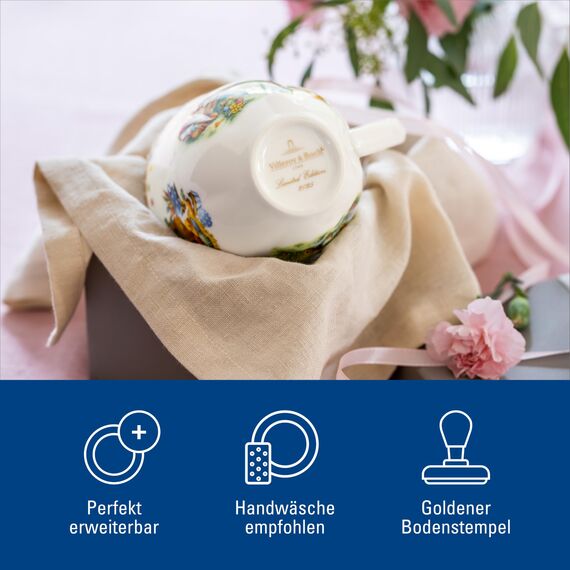 Villeroy & Boch – Annual Easter Edition Jahresbecher 2025 Bunt, Becher für Kaffee oder Tee Ostern, Oster Tasse Keramik, Kaffeebecher, Heißgetränkebecher, Limitiertes Sammlerstück, Premium Porzellan