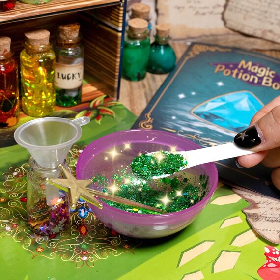 LDomet Zaubertränke Set für Kinder - Mix 20 Feenstaub Trank Flaschen, Halloween Weihnachten Party Dekorationen, kreatives Geschenk Kunst Handwerk Spielzeug für Jungen Mädchen 6 7 8 9 10+