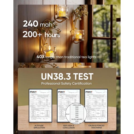 Homemory 12 Stück LED Teelichter mit Timer, Batterie Flammenlose Kerzen, Elektrisch Votivkerzen, Lange Dauer 200+ Stunden für Weihnachten, Tischdekoration