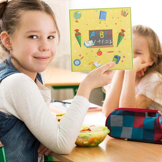 40 pcs servietten einschulung,Gelbe tischdeko einschulung junge mädchen,33 x 33cm deko schulanfang jungen mädchen servietten für Schulanfangsfeie