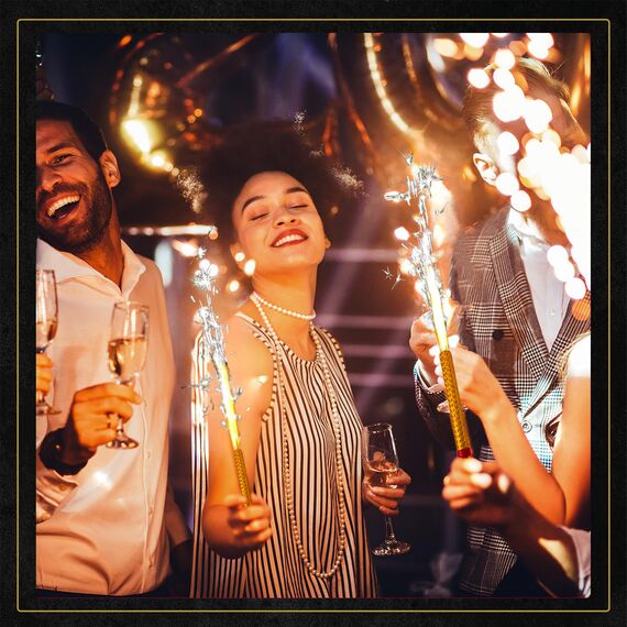 h2i Eissterne | 4 Stück | 90 Sek. Brenndauer | Eisfontäne, Sprühkerze, Wunderkerze | Highlight für Events, Party, Hochzeit, Geburtstag | Kat. F1 – nur für den Außenbereich