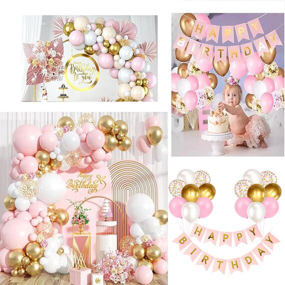 Happy Birthday Banner Luftballons, 30,5 cm, Happy Birthday Dekorationen für Männer und Jungen (PK + GD)