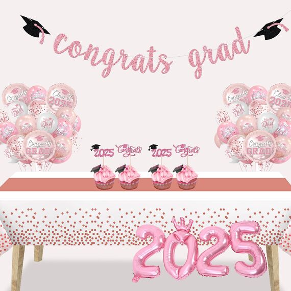 Party Tischdecke Rosegold 2 Stück - Frau Geburtstag Tischdecken Plastik Einweg Wasserabweisend Dekorations für JGA Junggesellenabschied Verlobung Hochzeit Silvester New Year Party Deko