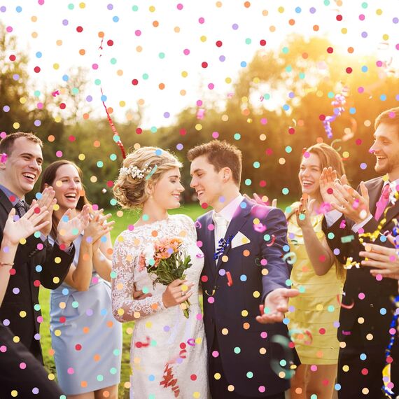 Hopton Konfetti 6000 Stück, Geburtstag Konfetti Bunt 50g, Mehrfarbig Runde Streudeko, Papier Pastell, Bunte Papier Confetti Tischdeko für Geburtstag Hochzeit Party Dekoration