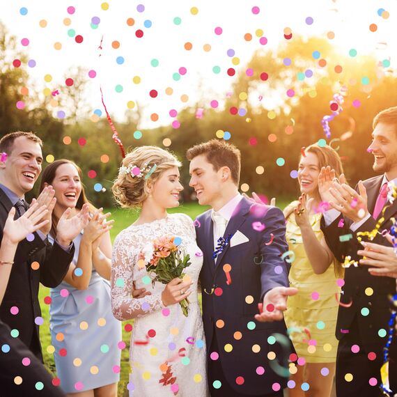 Konfetti Bunt 6000 Stück, 2.5cm Konfetti Geburtstag Groß, Mehrfarbig Runde Streudeko Tischdeko, Papier Confetti für Geburtstag Hochzeit Party Dekoration(50g) (Packung mit 2)