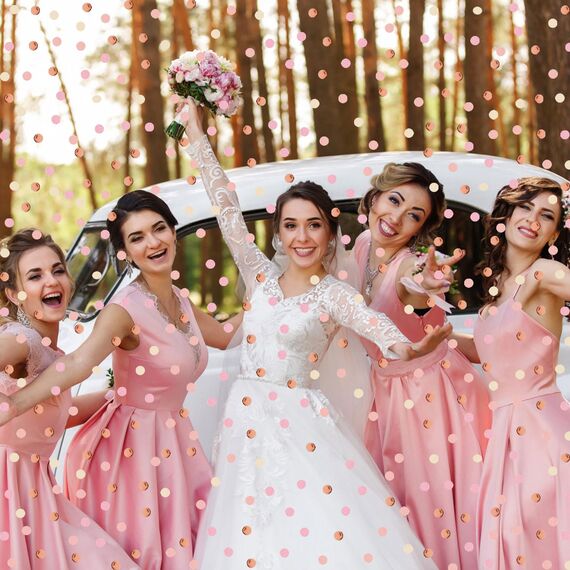 Hopton Konfetti 6000 Stück, 50g Rosa Konfetti Geburtstag, Hochzeit Streudeko, Papier Confetti Tischdeko für Geburtstag Hochzeit Party Dekoration