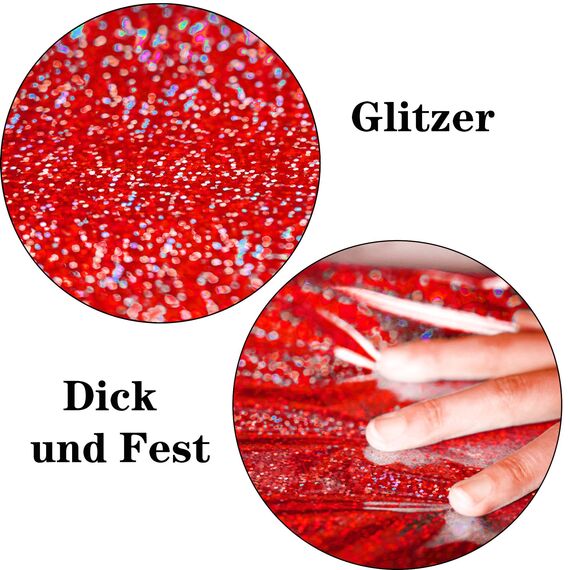 Party Tischdecke Rot Glitzer 1 Stück - Geburtstag Tischdecken Foil Plastik Einweg Party Deko für Spiderman Stranger Cars Casino Zirkus Feuerwehr Las Vegas Ladybug Valentinstag Fasching Karneval Party