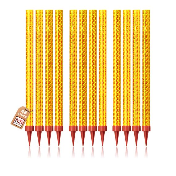 h2i 48 Stück je 120 Sek S Pack Eissterne Eisfontäne Sprühkerze für Verlobung-Hochzeit-Geburtstag Jugend-Party-Tisch-Feuerwerk Deko für Kuchen Torten Flaschen
