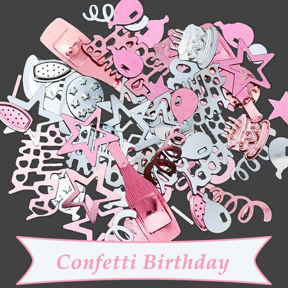 AIVEKE Konfetti 30 Geburtstag Deko - Glitzer Rosegold Happy Birthday Konfetti Partydekoration Geburtstag Streudeko Geburtstag Deko Tischdeko Geburtstagskonfetti