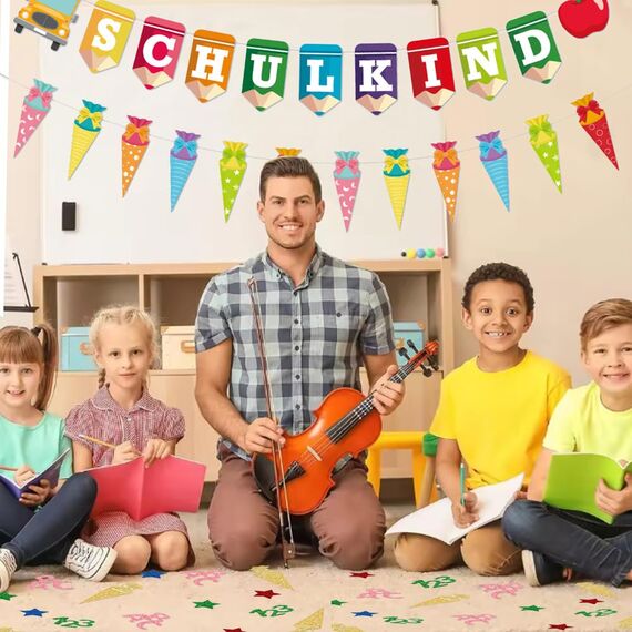 100 Stück Einschulung Deko Konfetti - Schulanfang Streudeko ABC 123 Tischdekoration für Schuleinführung Deko, Tischdeko Einschulung Schulkind Mädchen Junge