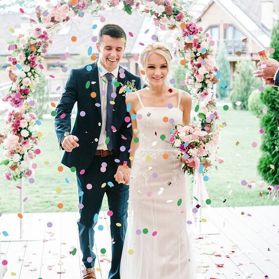 5000 Stück Konfetti Bunt - Groß Konfetti Geburtstag Pastell Hochzeit Mehrfarbig Runde Papierreste 50g für Luftballons, Geschenkbox, Dekoration Hochzeit, Geburtstag, Valentinstag