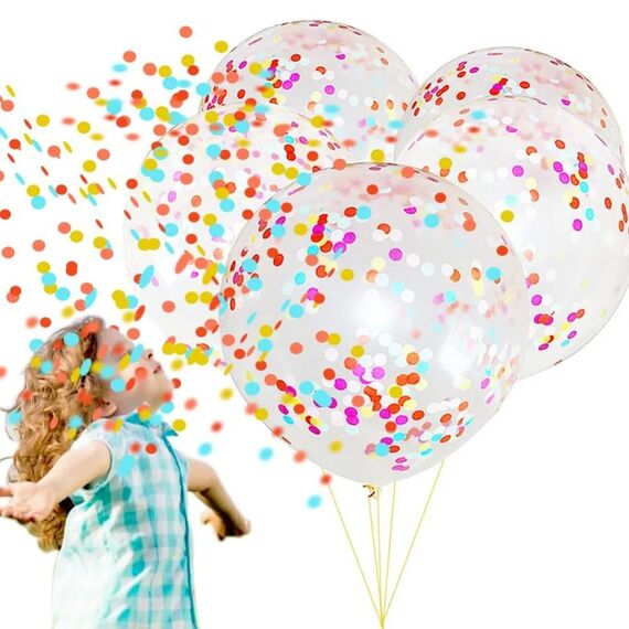 5000 Stück Konfetti Bunt - Groß Konfetti Geburtstag Pastell Hochzeit Mehrfarbig Runde Papierreste 50g für Luftballons, Geschenkbox, Dekoration Hochzeit, Geburtstag, Valentinstag