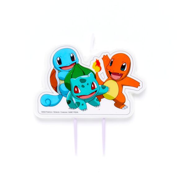 Amscan 9917120 Offiziell lizenzierte Pokémon-Kuchenkerze für Kindergeburtstag, auf Holzspießen, 8,3 cm x 5,5 cm, mehrfarbig