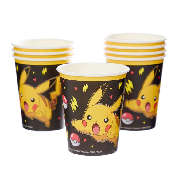 Amscan 9917106-66 Pokémon Pappbecher für Kindergeburtstag, 8 Stück