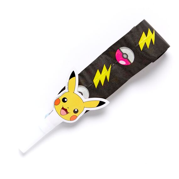 Amscan 9917122 - Pokémon Kindergeburtstag Blowouts Pikachu Noisemakers – 8 Stück