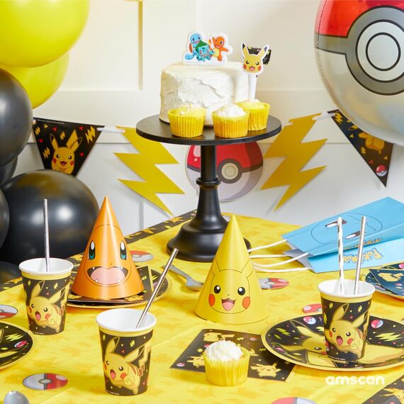 Amscan 9917122 - Pokémon Kindergeburtstag Blowouts Pikachu Noisemakers – 8 Stück