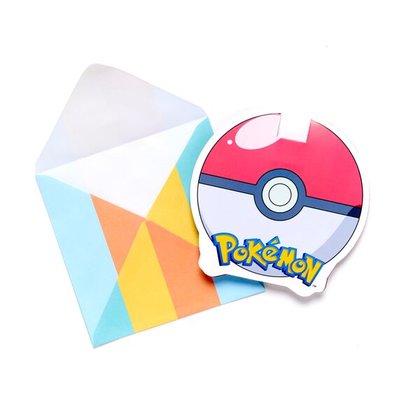 amscan 9917116 Pokémon Kindergeburtstags-Einladungen und Umschläge, 8 Stück