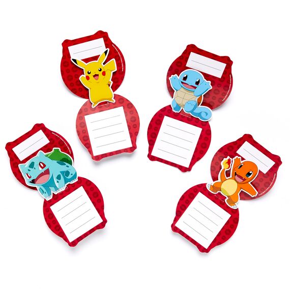 amscan 9917116 Pokémon Kindergeburtstags-Einladungen und Umschläge, 8 Stück