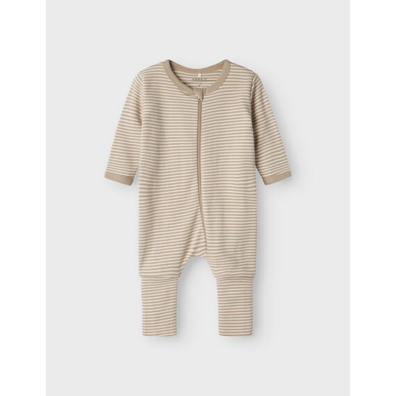 Name IT Unisex Baby Nbnnightsuit 2p Zip Ff Y/D Core 2 Noos Schlafanzug, Pure Cashmere, 50 EU