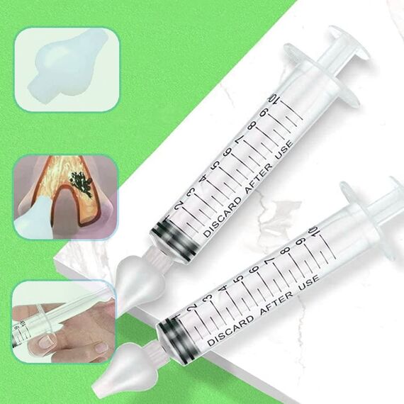 2 Stück Baby Nasendusche, Wiederverwendbare Nasenreiniger, 10ml Nasenspülung Tragbares, Nasenreinigungs, Nasenwaschreiniger, Sicherer und Komfortabel