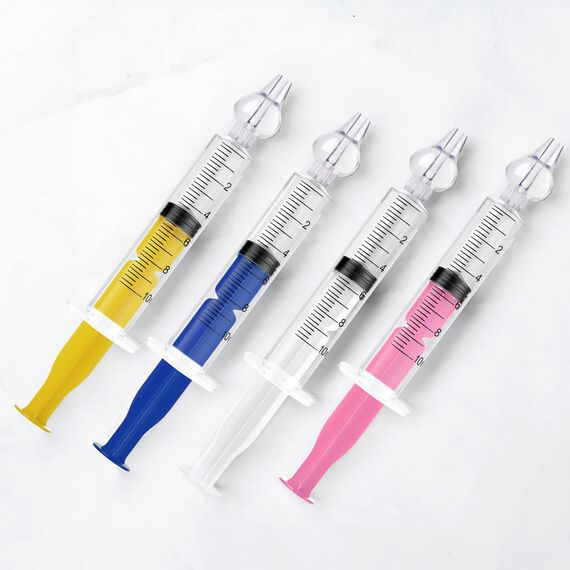 Vicloon Baby Nasendusche,4PCS Nasenspüler für Babys,10ml Wiederverwendbare Nasenreiniger,Tragbares Säuglings-Nasenreinigungsspülgerät, Bunt Nasenspüler