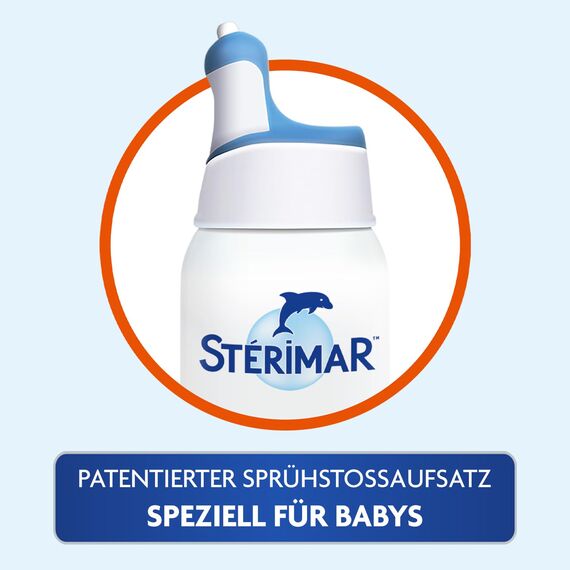 Stérimar Meerwasser Nasenspray, 100% natürliches Meerwasser, 2 in 1 Spray und Spülung, für Babys und Kinder ab 3 Monaten, 100 ml