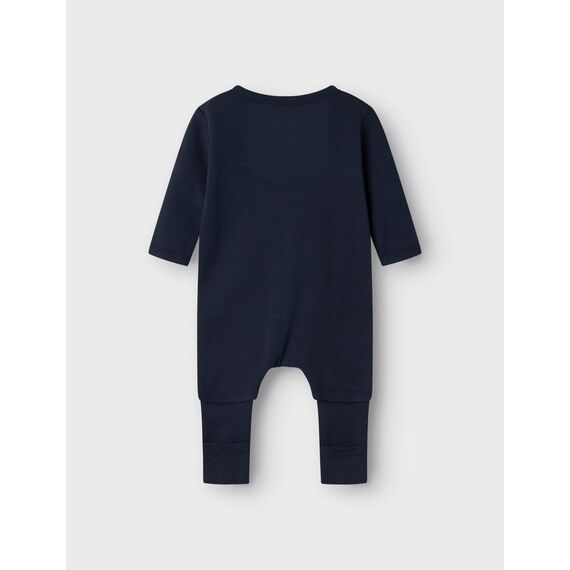 Name IT Unisex Baby Nbnnightsuit 2p Zip Ff Y/D Core 2 Noos Schlafanzug, Dark Sapphire, 98 EU