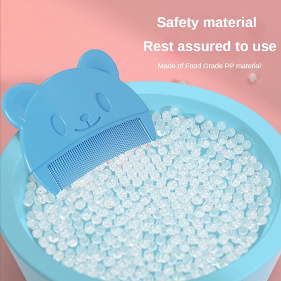 Baby kamm für milchschorf, Neugeborene Haarkamm, Baby Haarbürste mit weichen Zähnchen, kamm gegen milchschorf baby kind, Farben sortiert (Blau (1 Stück))