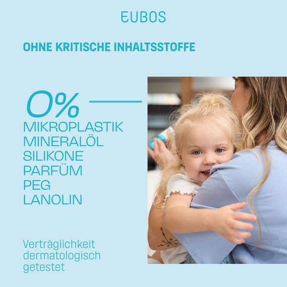 EUBOS HAUT RUHE | Creme | Beruhigende Pflege für empfindliche, trockene Kinder- und Babyhaut | Lindert Juckreiz und spendet Feuchtigkeit | Hautverträglichkeit dermatologisch bestätigt | 50ml