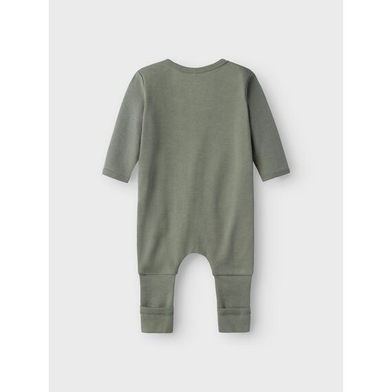 Name IT Baby - Jungen Nbmnightsuit 2p Zip Ff Green Dino Noos Schlafanzug, Agave Green, 50 EU