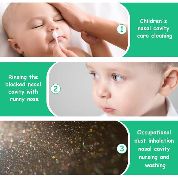 Vicloon Baby Nasendusche,6PCS Nasenspüler für Babys,10ml Wiederverwendbare Nasenreiniger,Tragbares Säuglings-Nasenreinigungsspülgerät, Nasenspüler