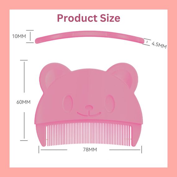 Baby kamm für milchschorf, Neugeborene Haarkamm, Baby Haarbürste mit weichen Zähnchen, kamm gegen milchschorf baby kind, Farben sortiert (Rosa (1 Stück))