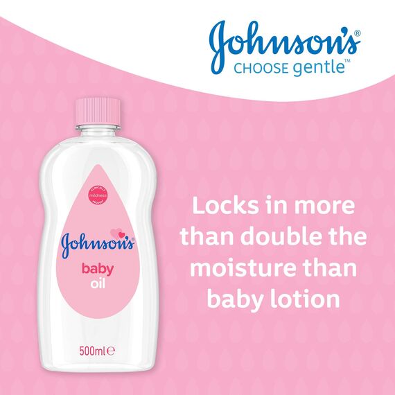 Johnsons JOHNSON'S - Baby Oil, (1 X 500 ML) (Packung mit 2)