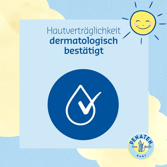 Penaten Puder, Babypuder für ein frisches und trockenes Hautgefühl, Körperpuder für Babyhaut, 100g