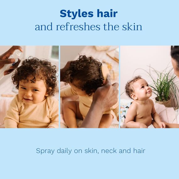 Mustela Erfrischendes Wasser mit Bio-Avocado-Perseose und Kamille, Haut und Haar, Babys und die ganze Familie - duftet die Haut, entwirrt das Haar, 98% Inhaltsstoffe natürlichen Ursprungs (200ml)