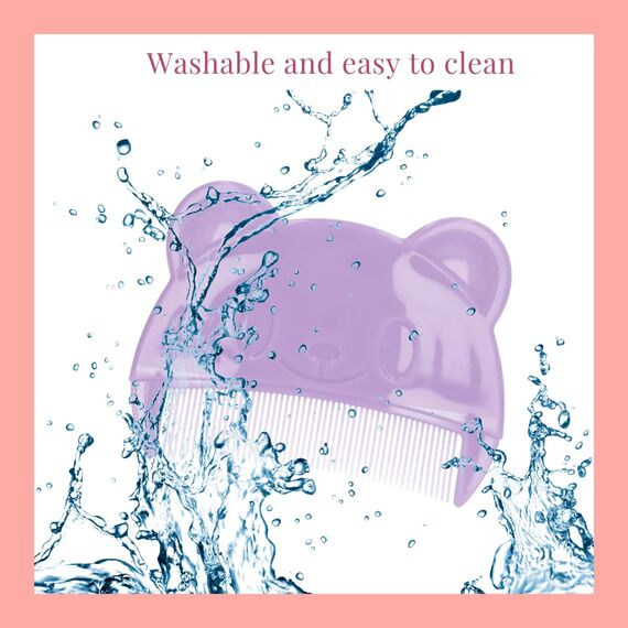 4 Stück Baby kamm für milchschorf, Neugeborene Haarkamm, Baby Haarbürste mit weichen Zähnchen, kamm gegen milchschorf baby kind, Farben sortiert (Rosa, Blau, Grün, Lila)