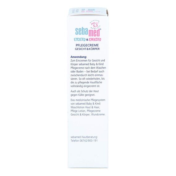 SEBAMED Baby & Kind Pflegecreme Gesicht & Körper, pflegt zarte Kinderhaut intensiv, auch bei trockener Haut und Reizungen, 75 ml