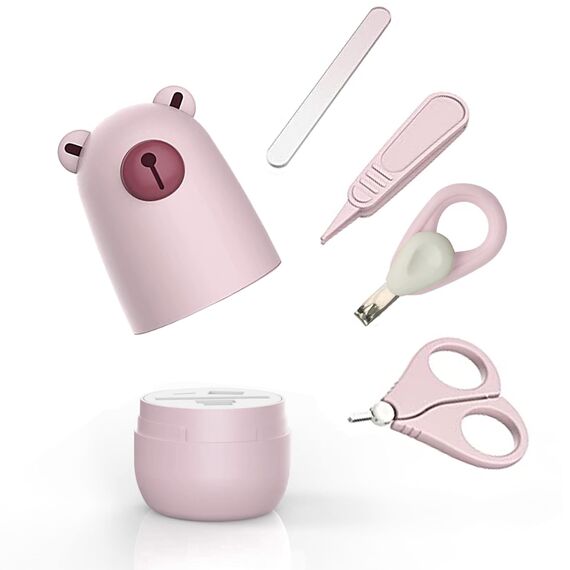 Baby Grooming Gift Set for New Parents and Kids (Purple Bear)