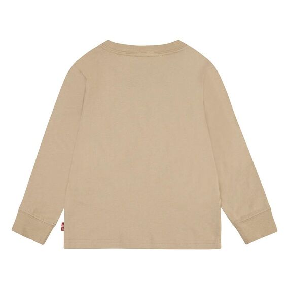 Levi's LVB-L/S Batwing Tee, Safari, 9-12 Months