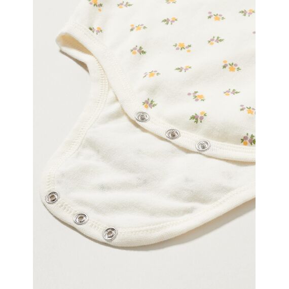 PIPPI Unisex Baby Body LS AO-printed (4-pack) Formender Body, Quail, 98