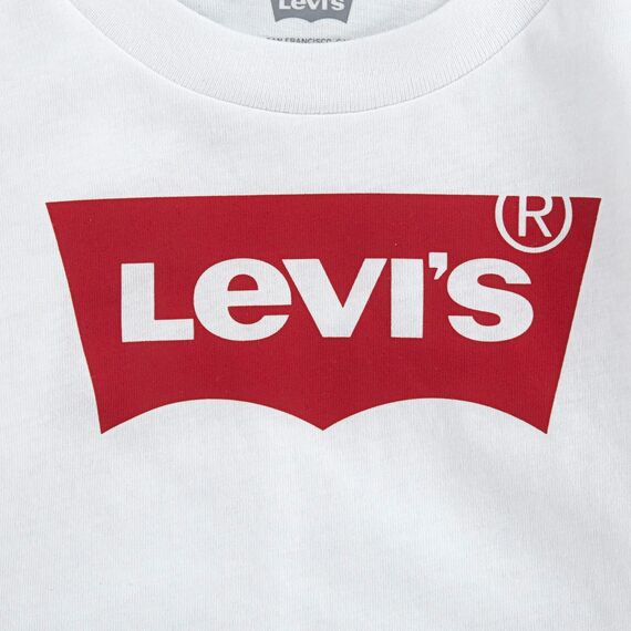 Levi's Kids l/s batwing tee Baby Jungen Weiß 6 Monate