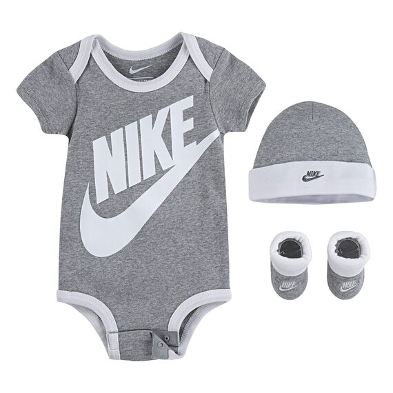 Nike Baby Futura Logo Box, Dk Grey Heather, 0/6 Monate