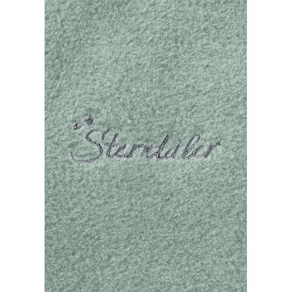 Sterntaler Baby Overall Fleece Unisex - Jumpsuit aus Microfleece Stickerei, Reißverschluss, sowie Hand- und Fußstulpen - steingrün, 56