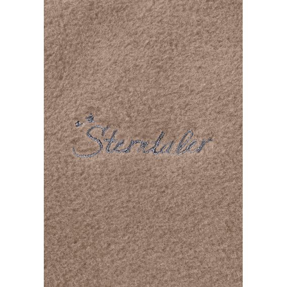 Sterntaler Baby Overall Fleece Unisex - Jumpsuit aus Microfleece Stickerei, Reißverschluss, sowie Hand- und Fußstulpen - beige, 56
